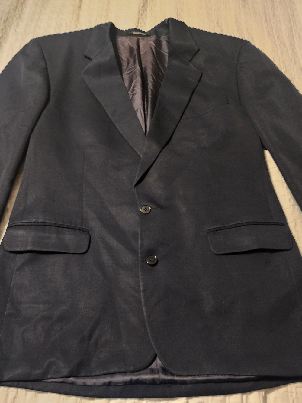 Men's Dark Navy Two-Button Blazer - Tailored Sport Coat